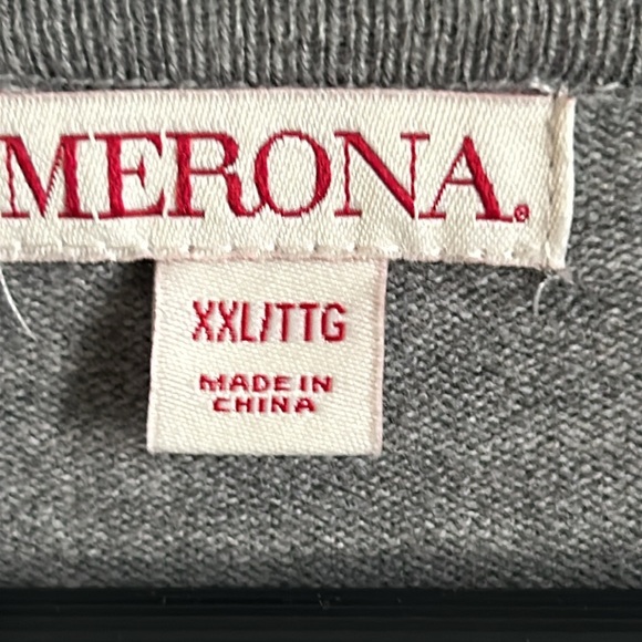 Merona Women's Soft and Cozy Gray Button Down Cardigan with Chevron Trimmed - Picture 6 of 9